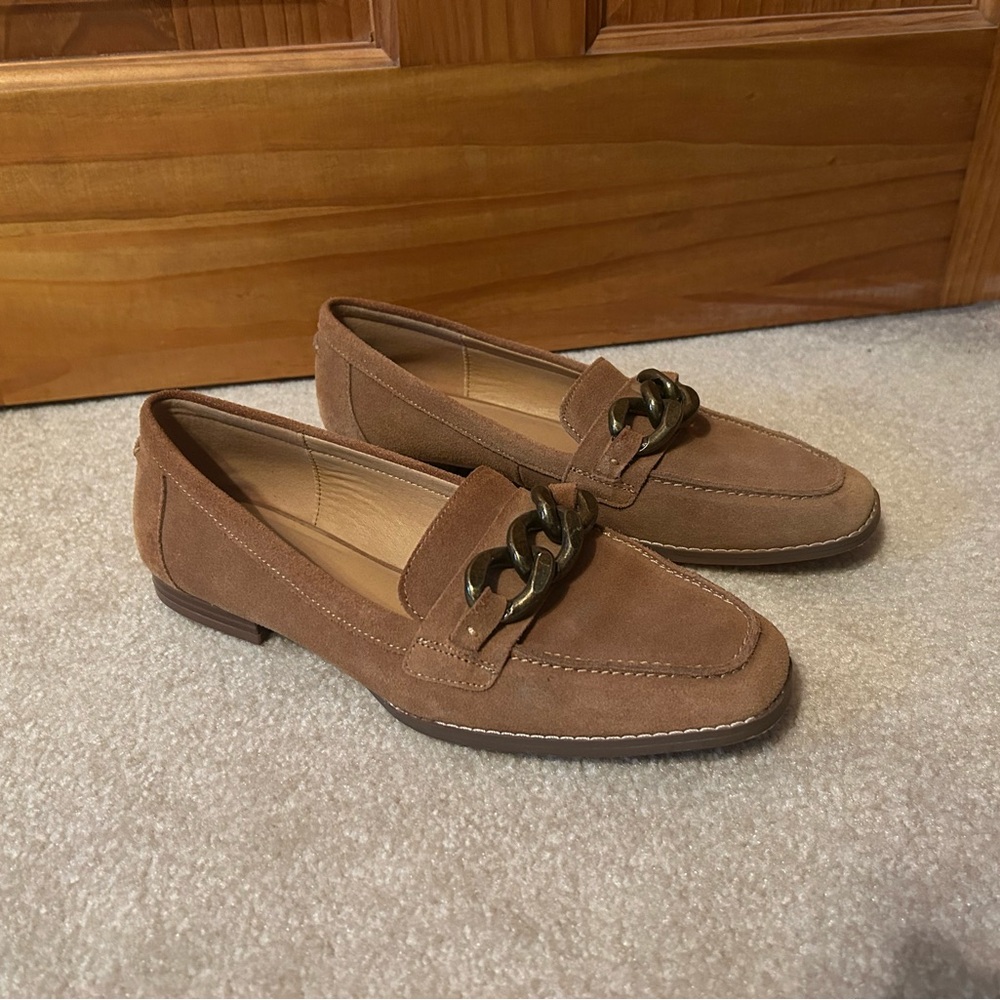 Women's Brown Loafers, Crown Vintage